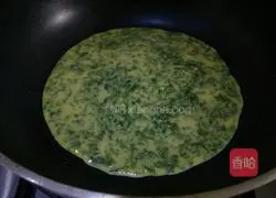 Illustration of how to make purslane pancakes 7