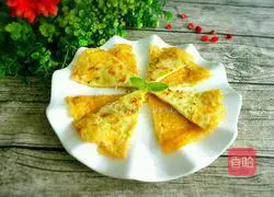 Illustration of how to make cabbage egg pancake 11