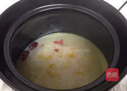 Illustration of making glutinous rice and pumpkin porridge 6