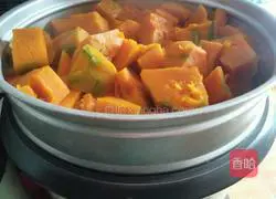 Illustration of how to make fried pumpkin cake 2