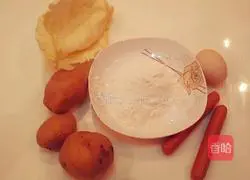 Illustration of how to make pan-fried potato pancakes 1