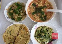 Illustration of how to make scallion pancakes made by Gege 12