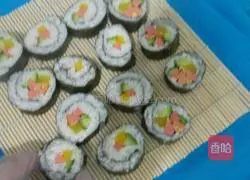 Illustration of how to make your own sushi 1