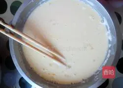 Illustration of how to make green onion, egg and shrimp cakes 2