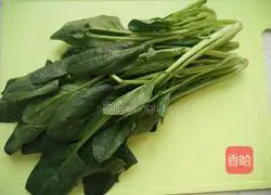 Illustration of how to make small leaf bean paste cake 1