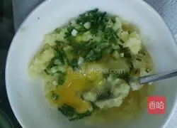 Illustration of a simple recipe for potato pancakes 6