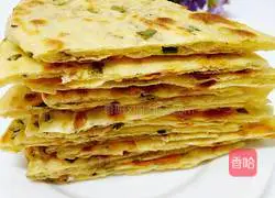 Pepper and salt oil Illustration of how to make green onion pancakes 9