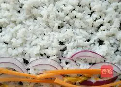 Illustration of how a country cook learns to make sushi 9