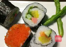 Illustration of homemade sushi 5