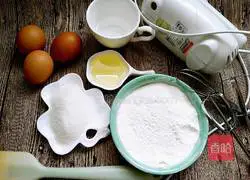 Illustration of how to make cup sponge cake 1