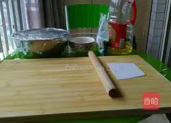 Illustration of how to make scallion pancakes 1