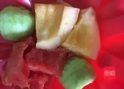 ~Watermelon Fruit Sushi~ Recipe Illustration 1