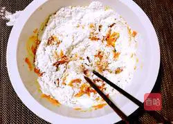 Illustration of making glutinous rice pumpkin cake 7