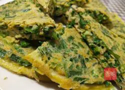 Illustration of how to make leek and corn egg pancakes 9