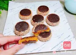 Pumpkin Glutinous Rice Sandwich Cake Recipe Illustration 21