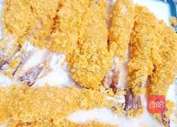 Illustration of how to make croquettes and fried shrimps 6