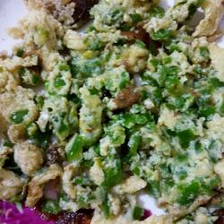 Green pepper egg pancake