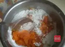 Illustration of how to make pumpkin cake 3