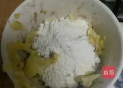 Potato banana Illustration of how to make cakes 3