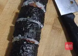 Illustration of how to make sushi 9