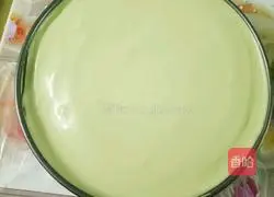 Illustration of making matcha cheesecake (sugar-reduced version) 16