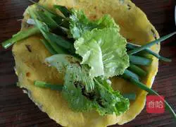 Illustration of how to make batter cake 10