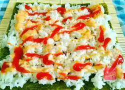 Illustration of how to make sushi 10