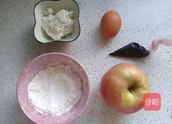 Illustration of how to make rice apple waffles 2