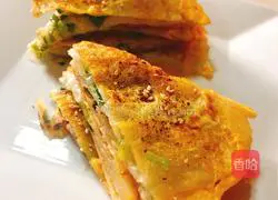 How to make hand-caught scallion pancakes Illustration 6