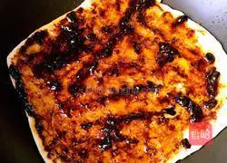 Illustration of making sauce-flavored pancake 21