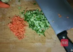 Illustration of how to make vegetable egg pancake 3