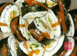 Illustration of how to make original sushi 13