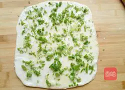 Illustration of how to make scallion pancakes 12