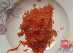 Carrot and egg Illustration of how to make cakes 1