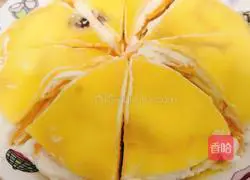 Mango layer cake Practice illustration 11