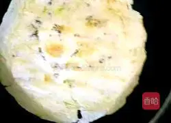 Illustration of how to make pan-fried seaweed cake 5