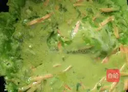 Spinach Juice Carrots Egg pancake recipe 3