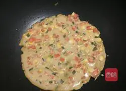 Corn Carrot Egg Pancake Recipe Illustration 8