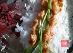 Illustration of how to make sesame chicken fillet sushi 8