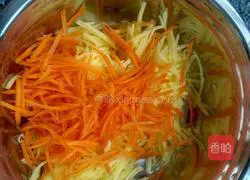 Potato and carrot shredded cake recipe 1