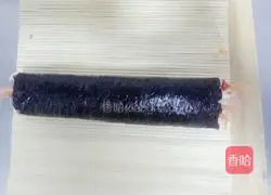 Illustration of how to make homemade sushi rolls 10