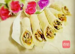 Rolled meat Illustration of how to make cakes 19