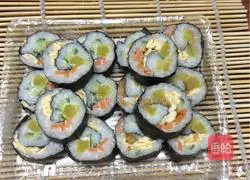 Illustration of how to make sushi 7