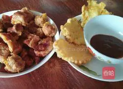 Illustration of how to make fried fish balls with pancakes 8