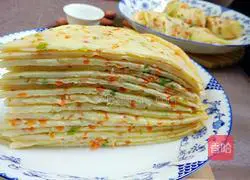 Illustration of how to make nutritious breakfast egg pancakes 13