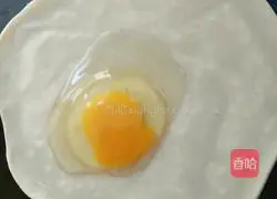 Illustration of how to make egg roll pancake 6