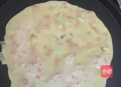 Illustration of how to make egg sausage cake 3