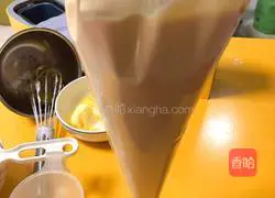 Illustration of how to make dragon fruit souffle waffles 13