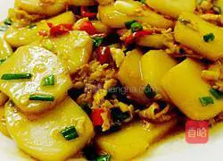 Egg Illustration of how to make fried rice cake 12