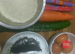 Illustration of how to make homemade sushi rolls 1